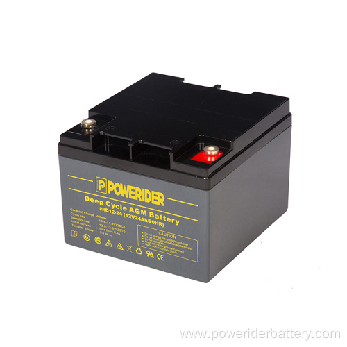 12v 24ah deep cycle lead acid agm battery